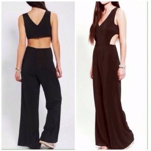 Urban Outfitters black open back jumpsuit